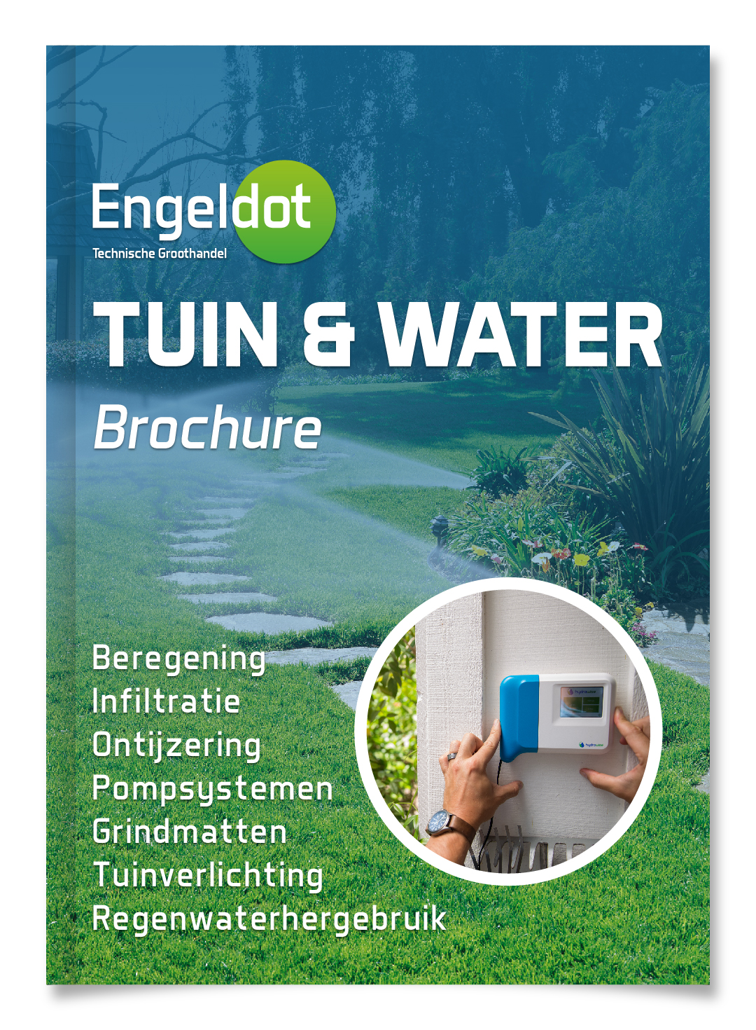Voorzijde van de brochure Tuin & Water