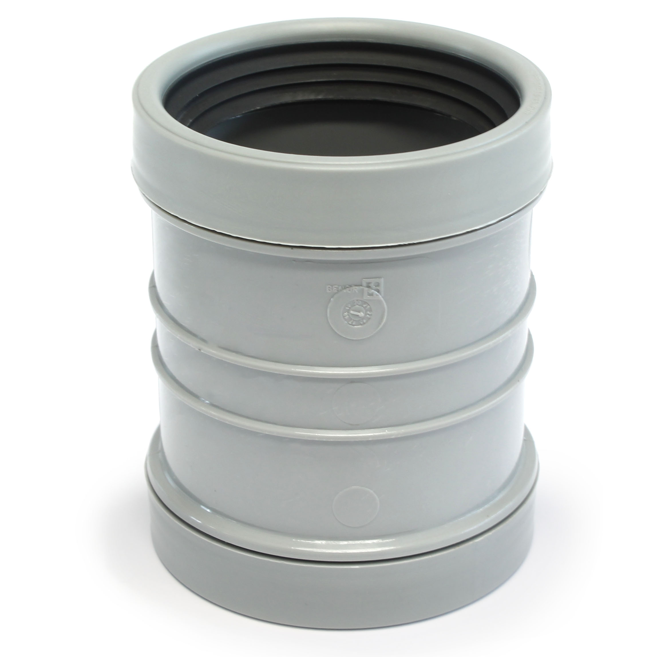 Overschuifmof PVC 32 mm, 2x manchetmof