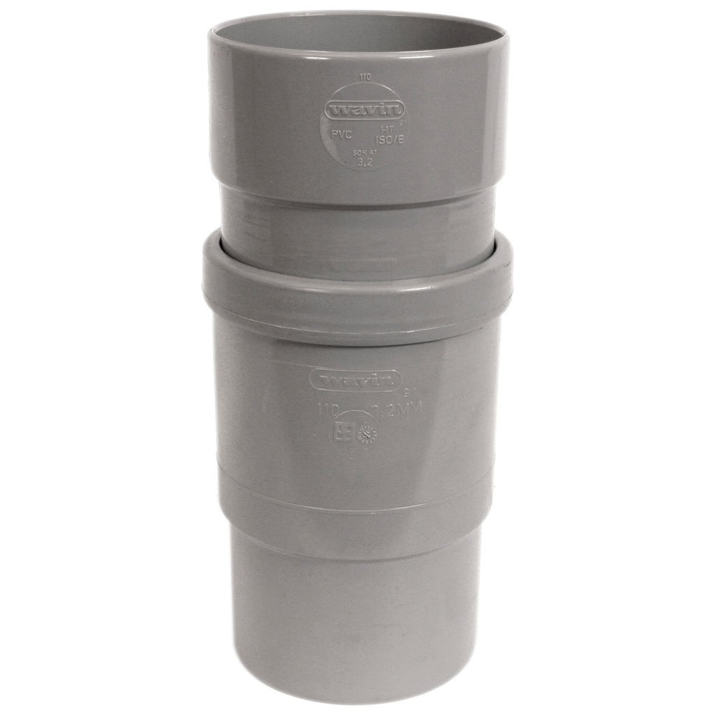 Expansiestuk PVC 50 mm, 2-delig