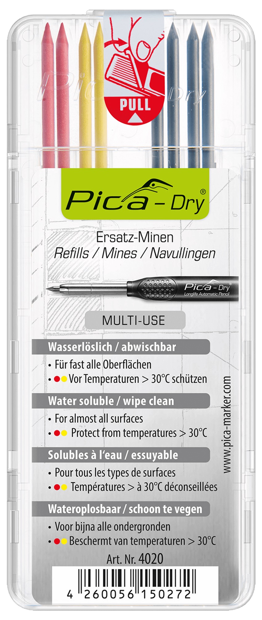 Pica 4020 Dry Navulling kleurenmix