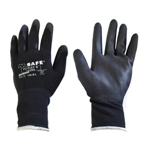 Nylon handschoenen easy grip, zwart