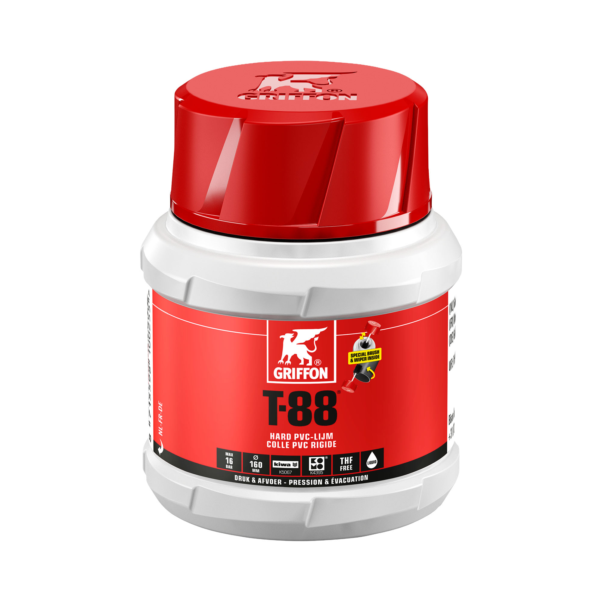 Lijm PVC T-88, Kiwa, 100 ml