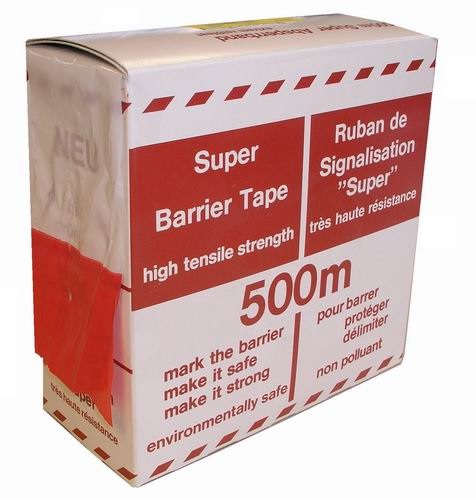Afzetlint rood-wit, lengte 500 m