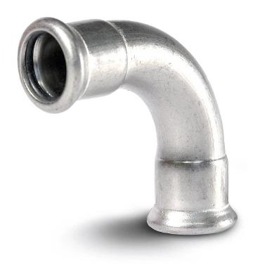 Bocht RVS, 90°, 15 x 15 mm