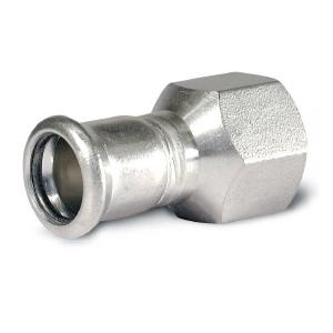 Schroefbus RVS, 1/2" x 15 mm