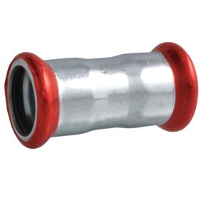Koppeling verzinkt, Recht, 12 x 12 mm
