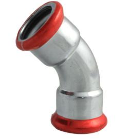 Bocht verzinkt, 45°, 12 x 12 mm