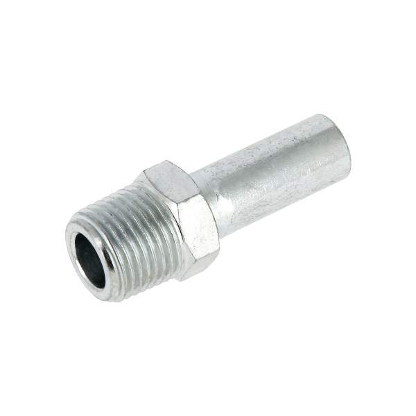 Insteekkoppeling verzinkt, 1/2" bu x 15