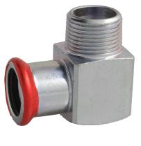 Knie staalverzinkt, 3/8" bu x 12 mm