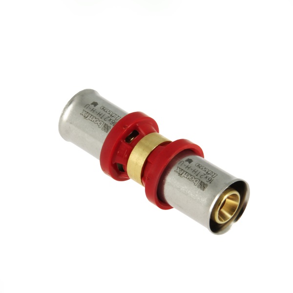 BONFIX Alu-pers Rechte koppeling 16x16mm