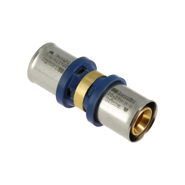 BONFIX Alu-pers Rechte koppeling 20x20mm