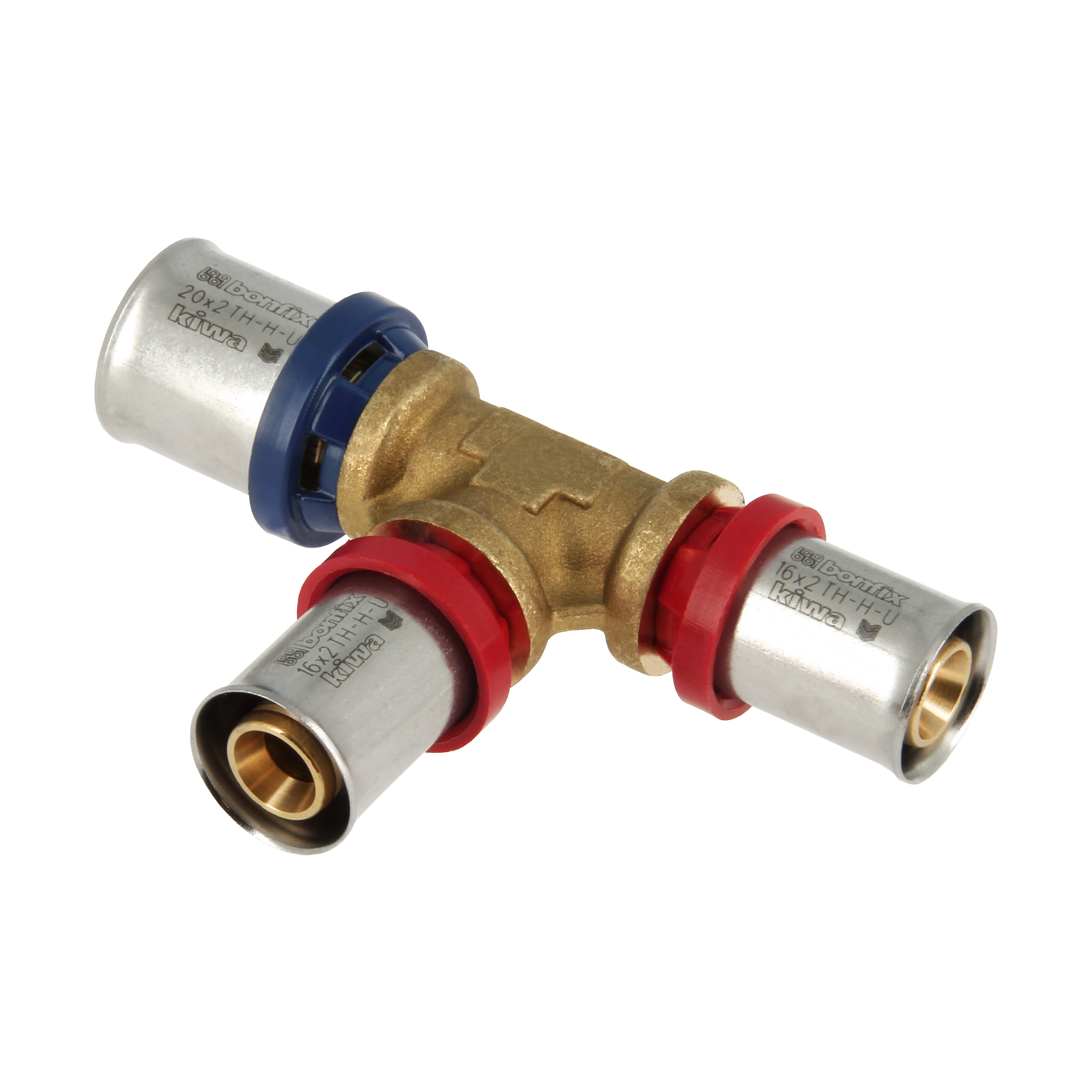BONFIX Alu-pers Verloop T-stuk 20x16x16
