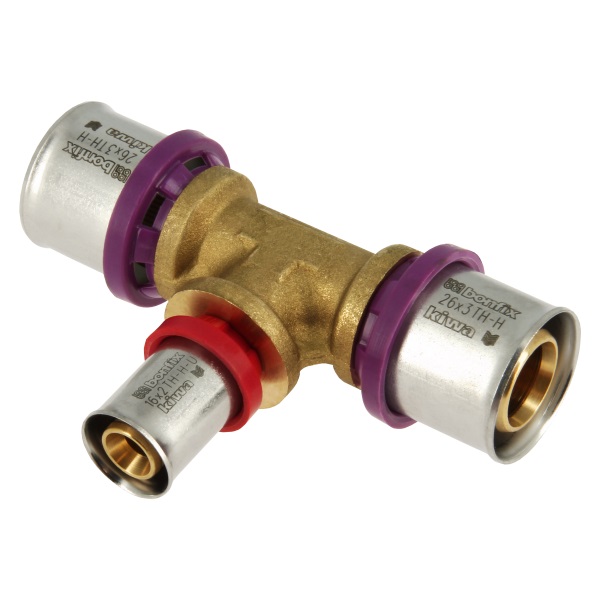 BONFIX Alu-pers Verloop T-stuk 26x16x26