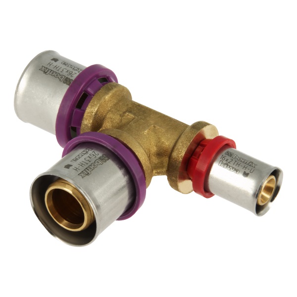 BONFIX Alu-pers Verloop T-stuk 26x26x16