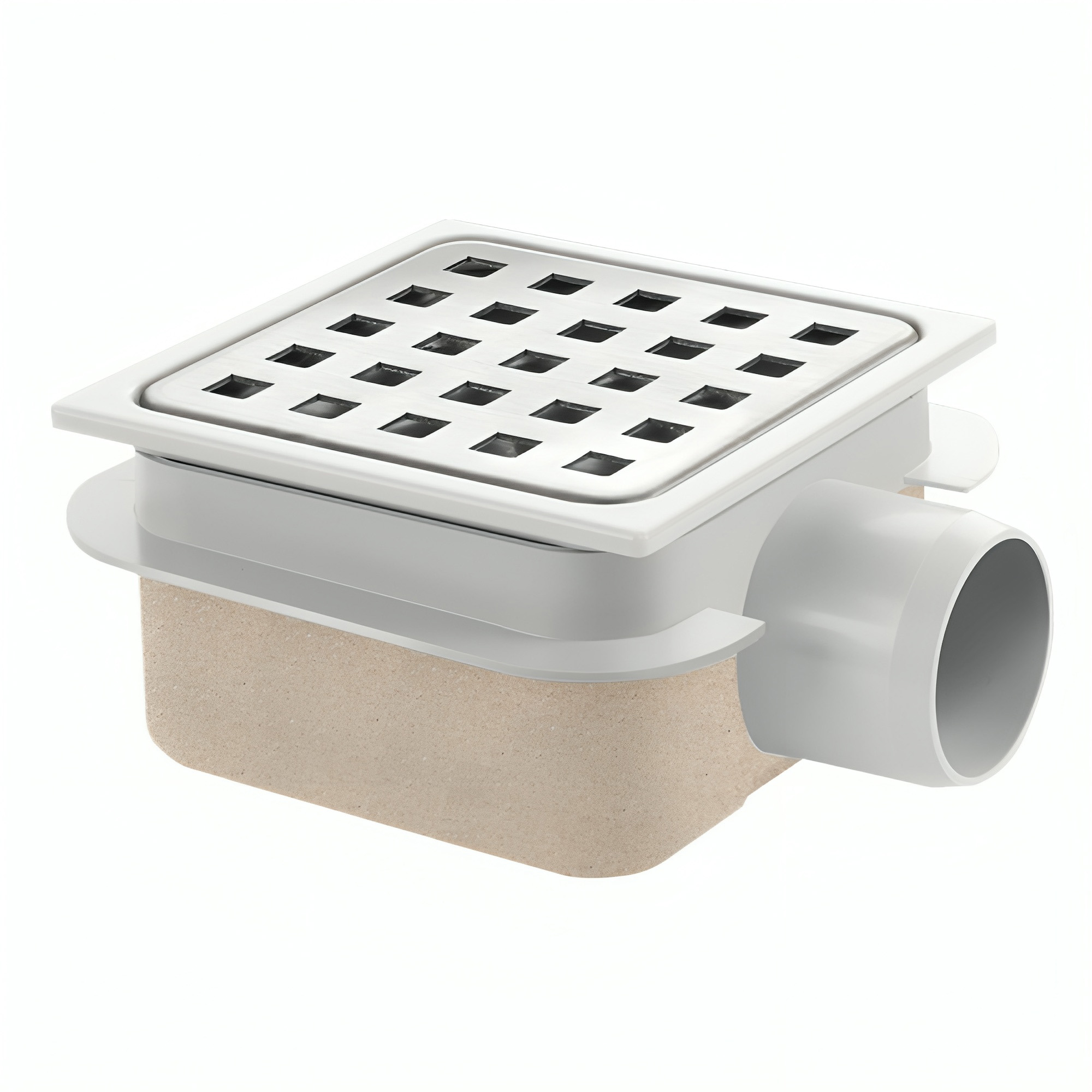 Afvoerput PVC met zijuitlaat, 613