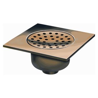Afvoerput messing 200 x 200 mm, 819