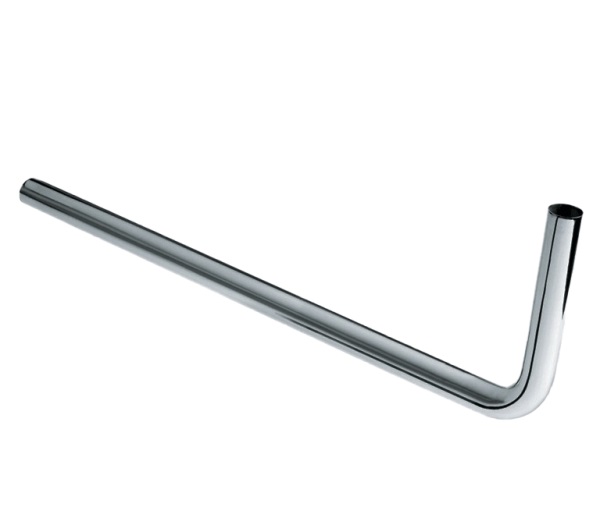 Vloerbuis verchroomd, 680 mm