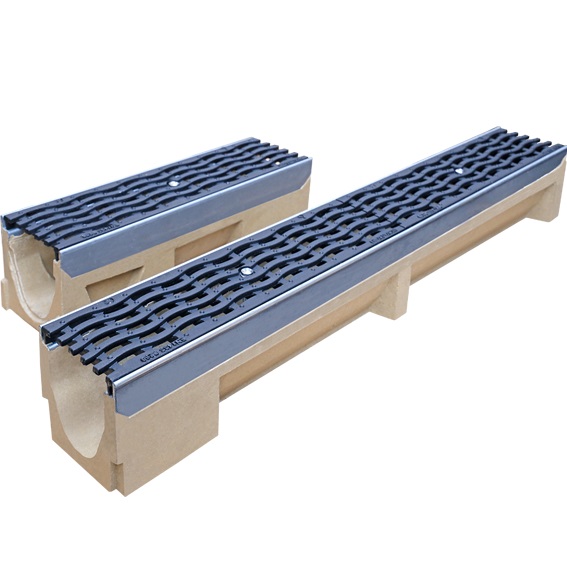 Grondgoot Base 100, H=150mm, L=1 mtr
