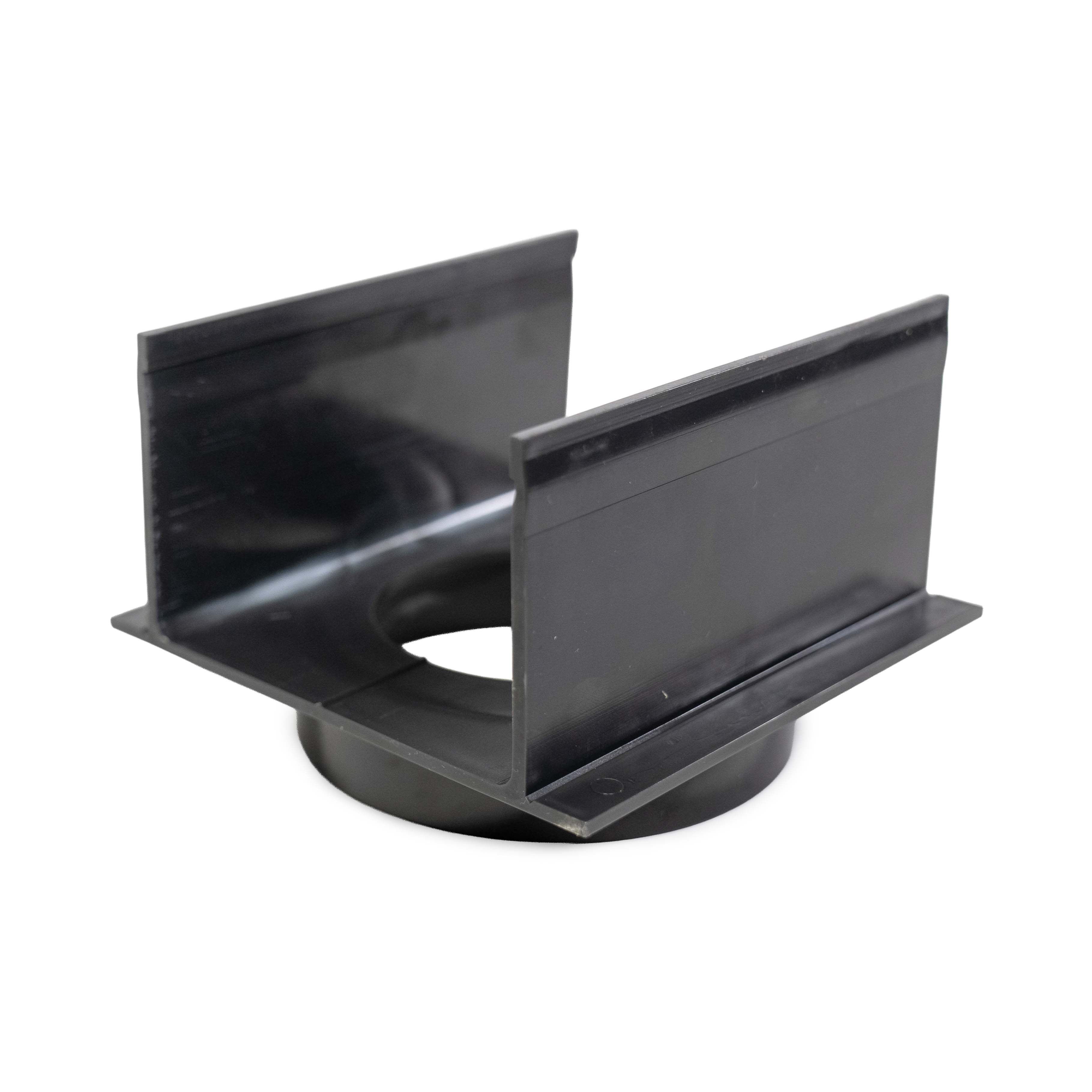 Designgoot 100x100 verbindingsstuk onder