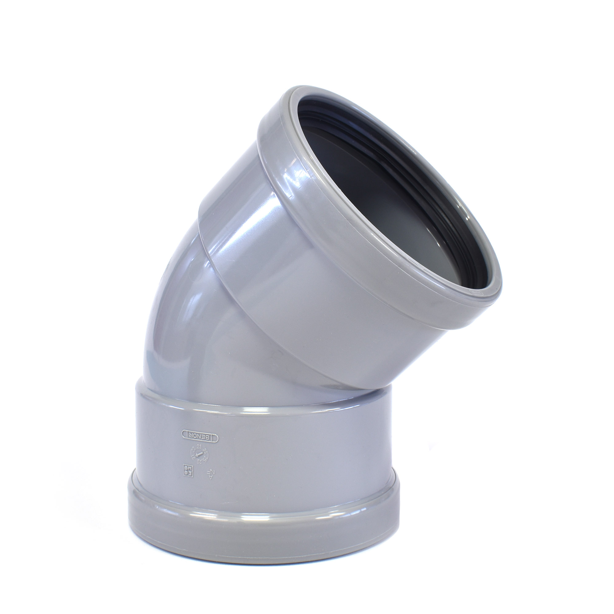 Rioolbocht PVC 45GR, 110 mm, MxM, SN4