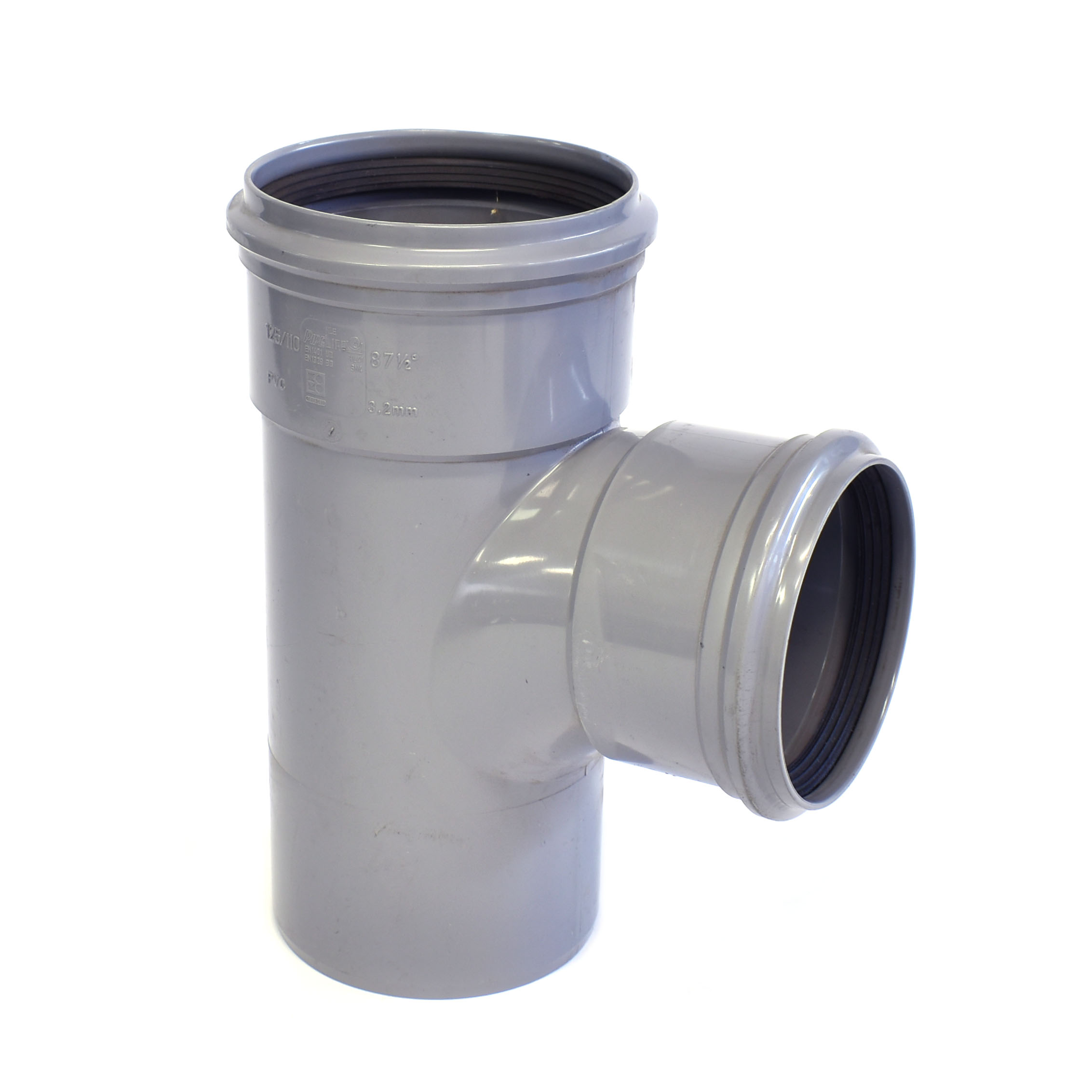 T-stuk PVC 87.5GR 110 x 110 x 110 mm MMS