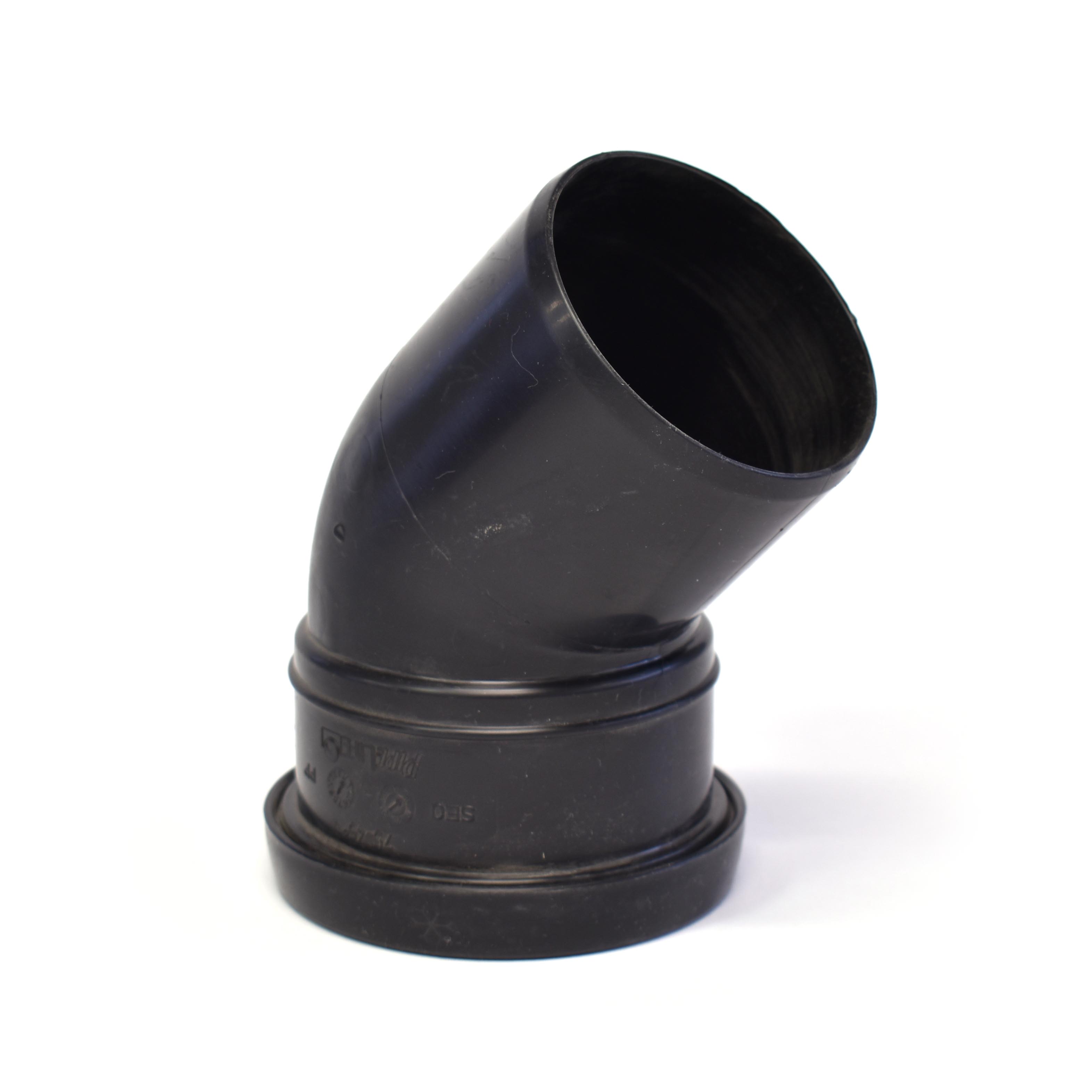 Bocht PP 30GR, 75 x 75 mm, MxS, ZW