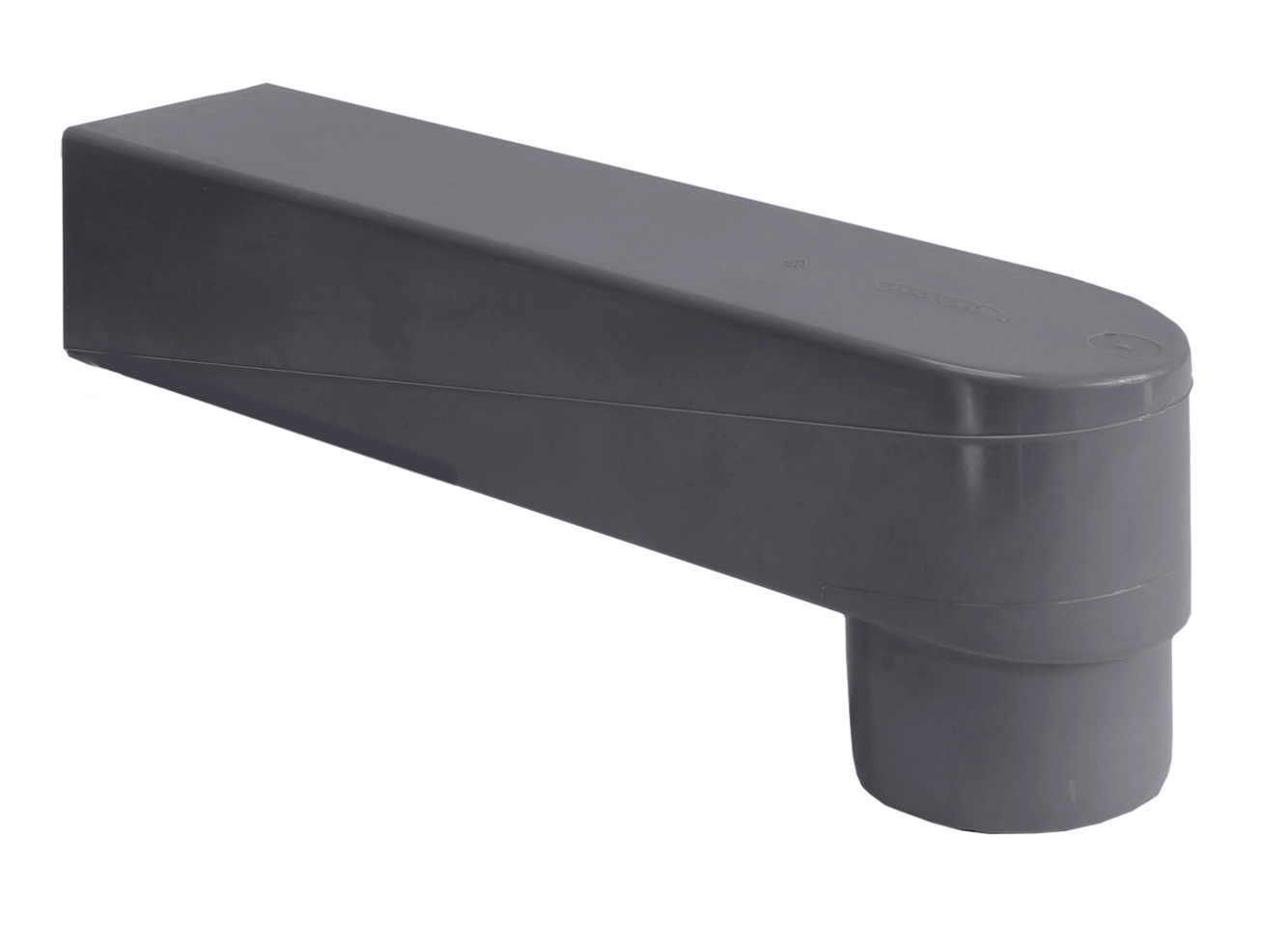 Stadsuitloop PVC 80/70 mm, grijs