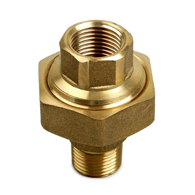 Koppeling messing, 1"