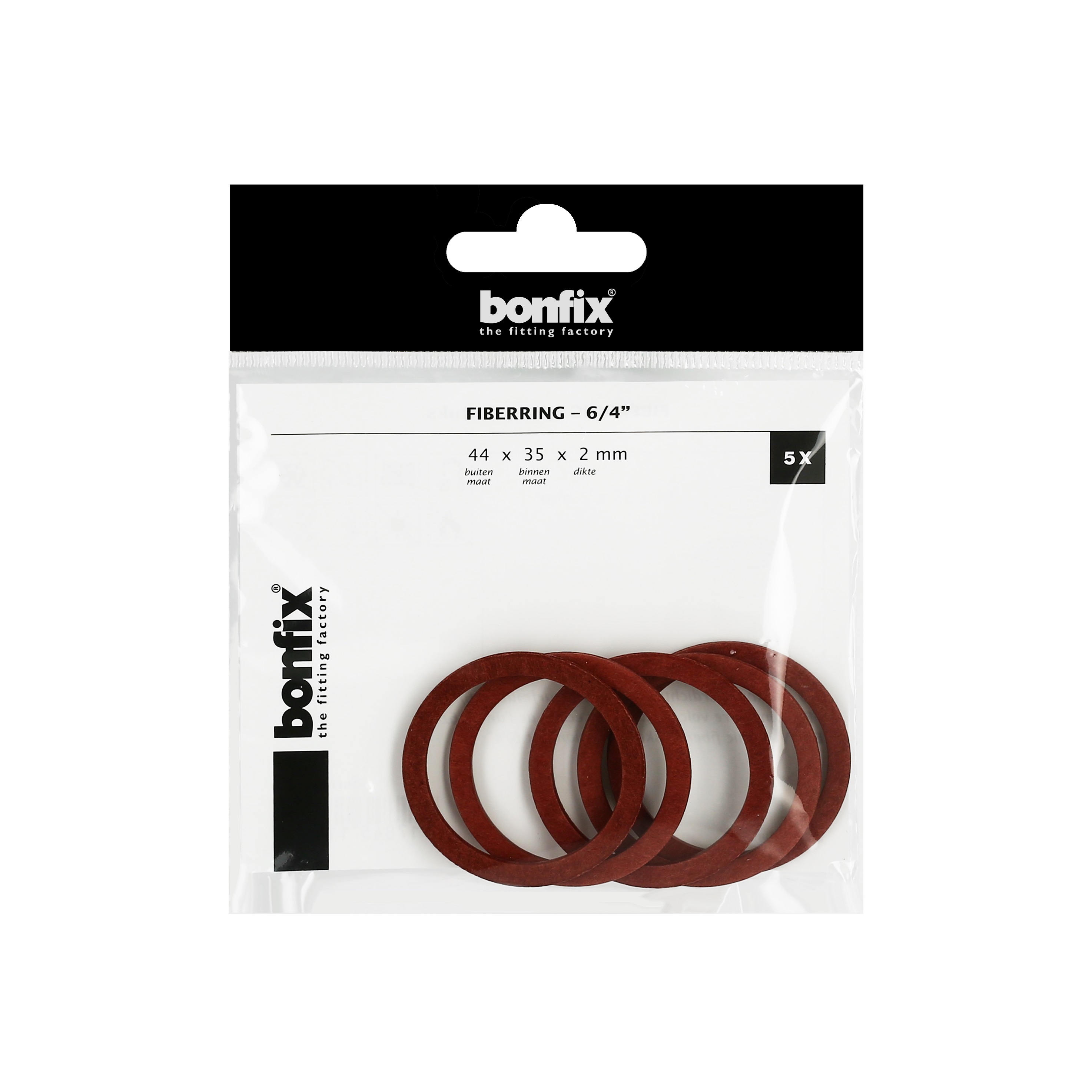 Fiberring 1 1/2", zakje á 5 stuks