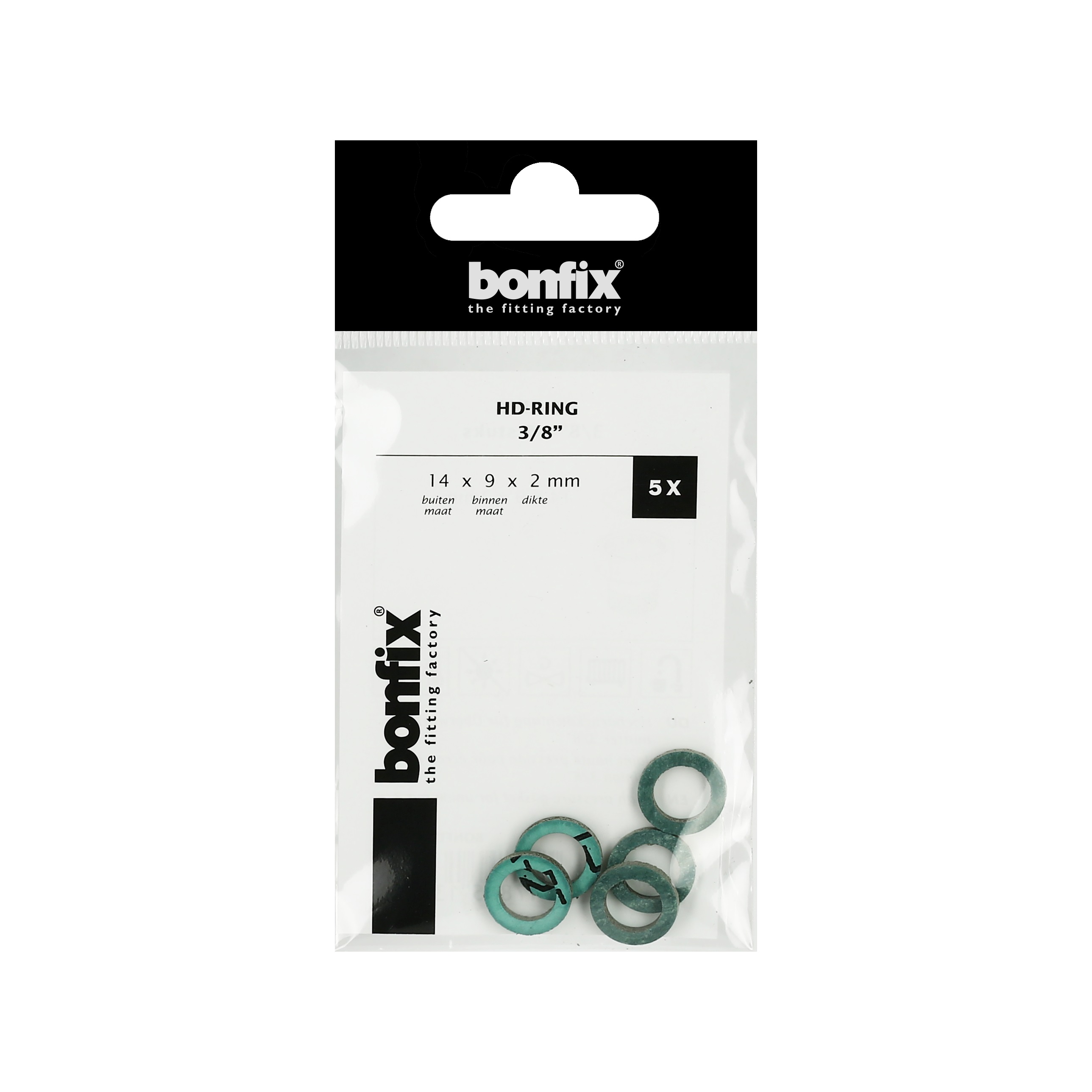 HD afdichtingsring 3/8", zakje á 5 stuks