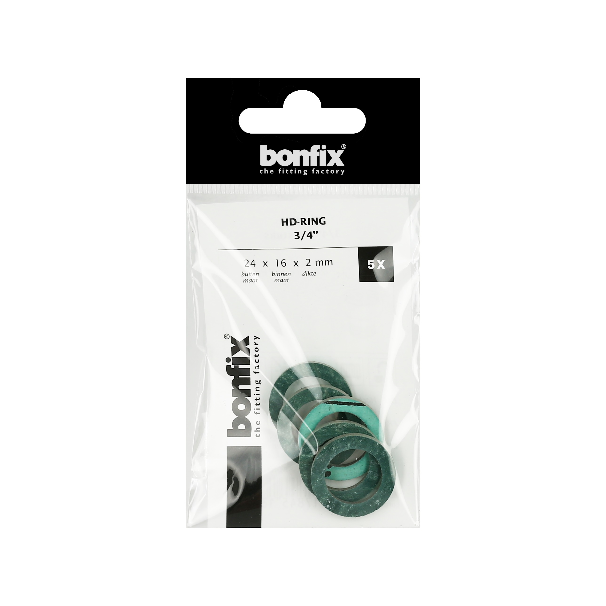 HD afdichtingsring 3/4", zakje á 5 stuks