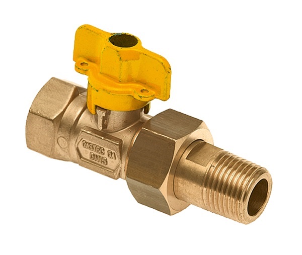 Gaskogelkraan, 1/2" bi x 1/2" bu