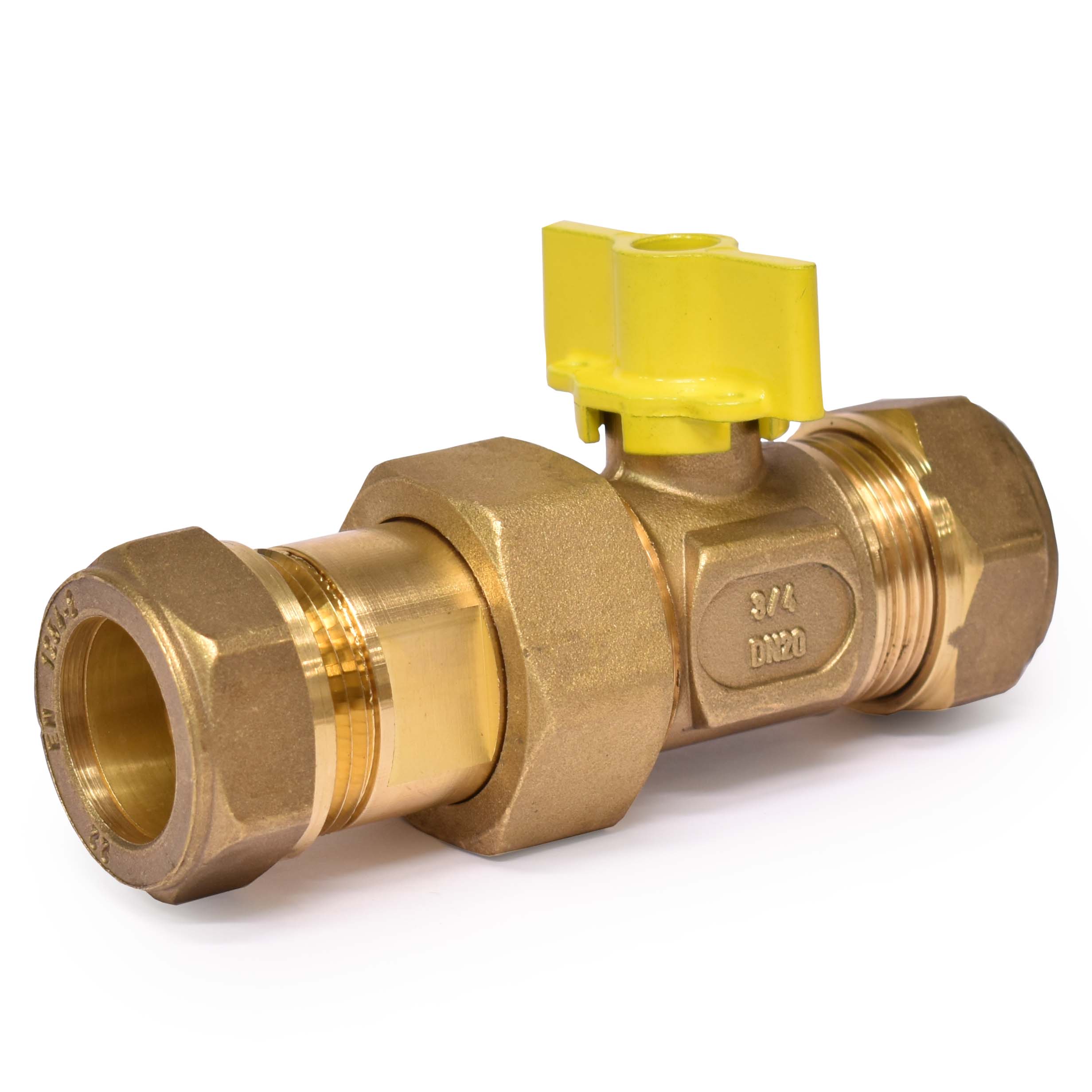 Gaskogelkraan, 1/2" bi x 1/2" bu