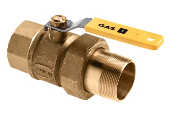 Gaskogelkraan, 1 1/4" bi x 1 1/4" bu