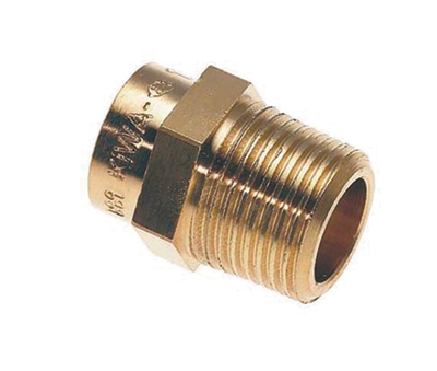 Puntstuk messing, 3/8" bu x 12 mm, cap