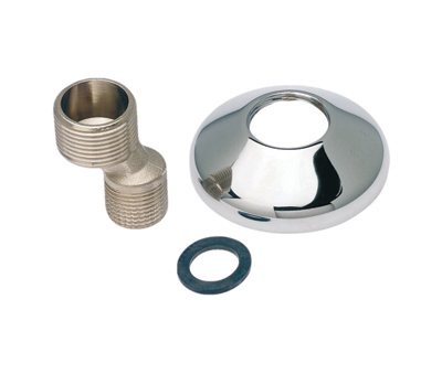 S-koppeling met rozet en ring, ½" x 3/8"
