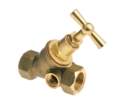 Stopkraan, 1/2" x 1/2", 2x bi