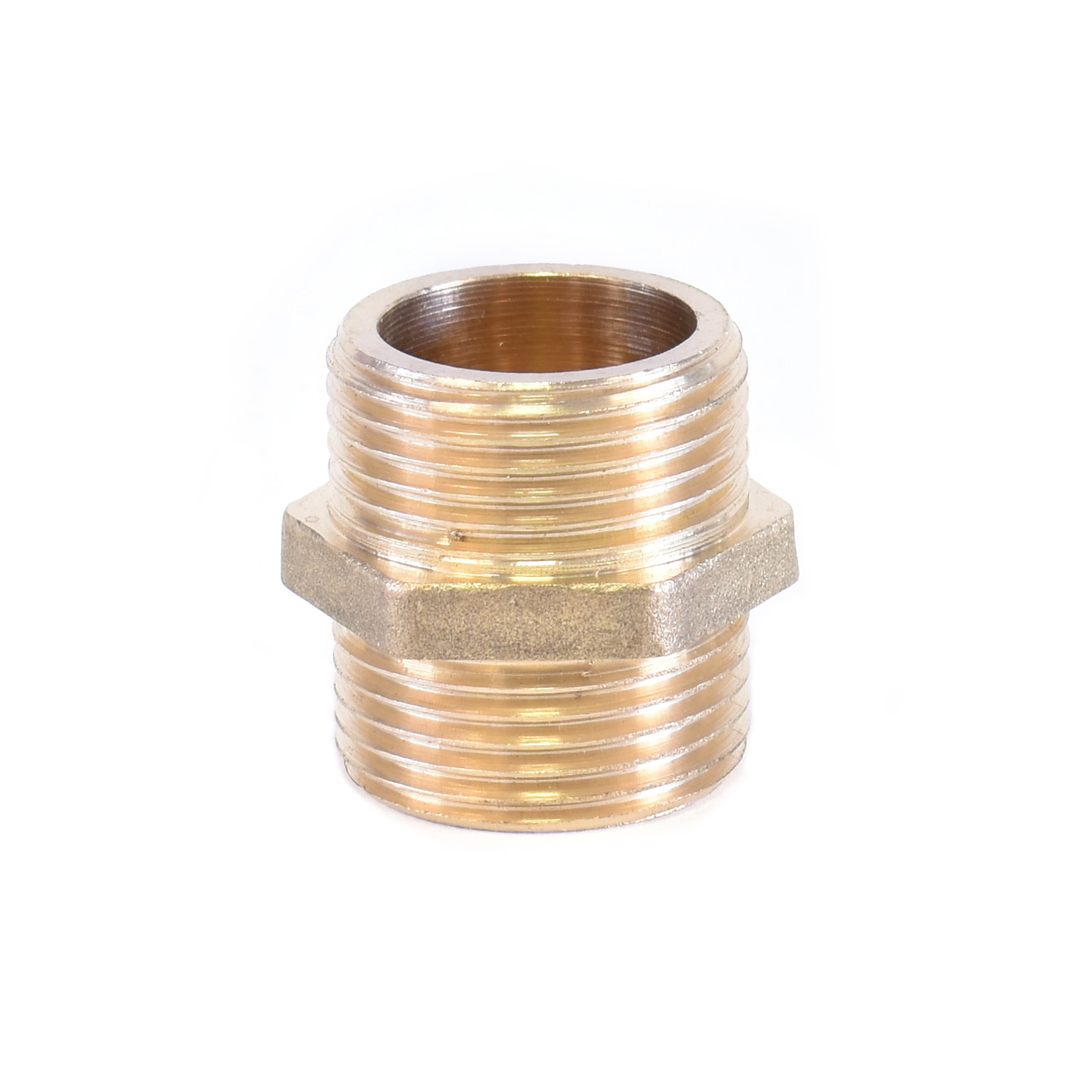 Nippel dubbel messing 1/8 x 1/8