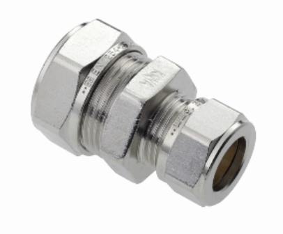 Verloopkoppeling recht 15 x 12 mm