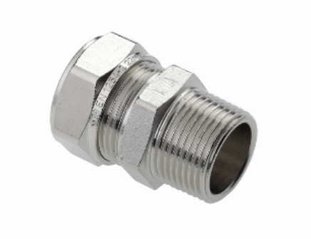 Puntstuk messing, 3/8" bu x 12 mm, nik