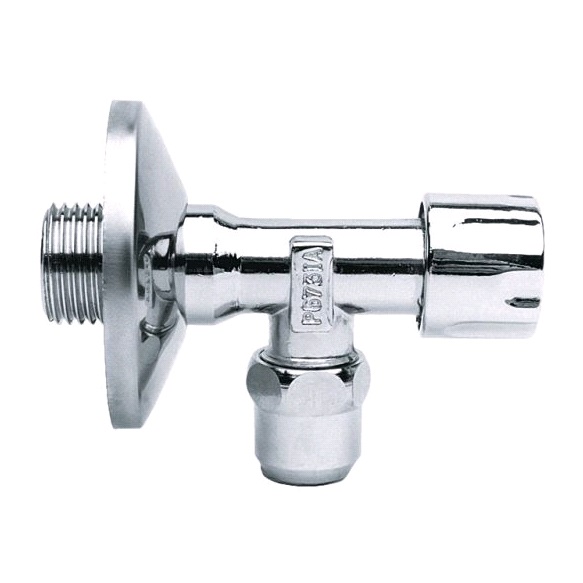 Hoekstopkraan, wastafel ½" x 10 mm