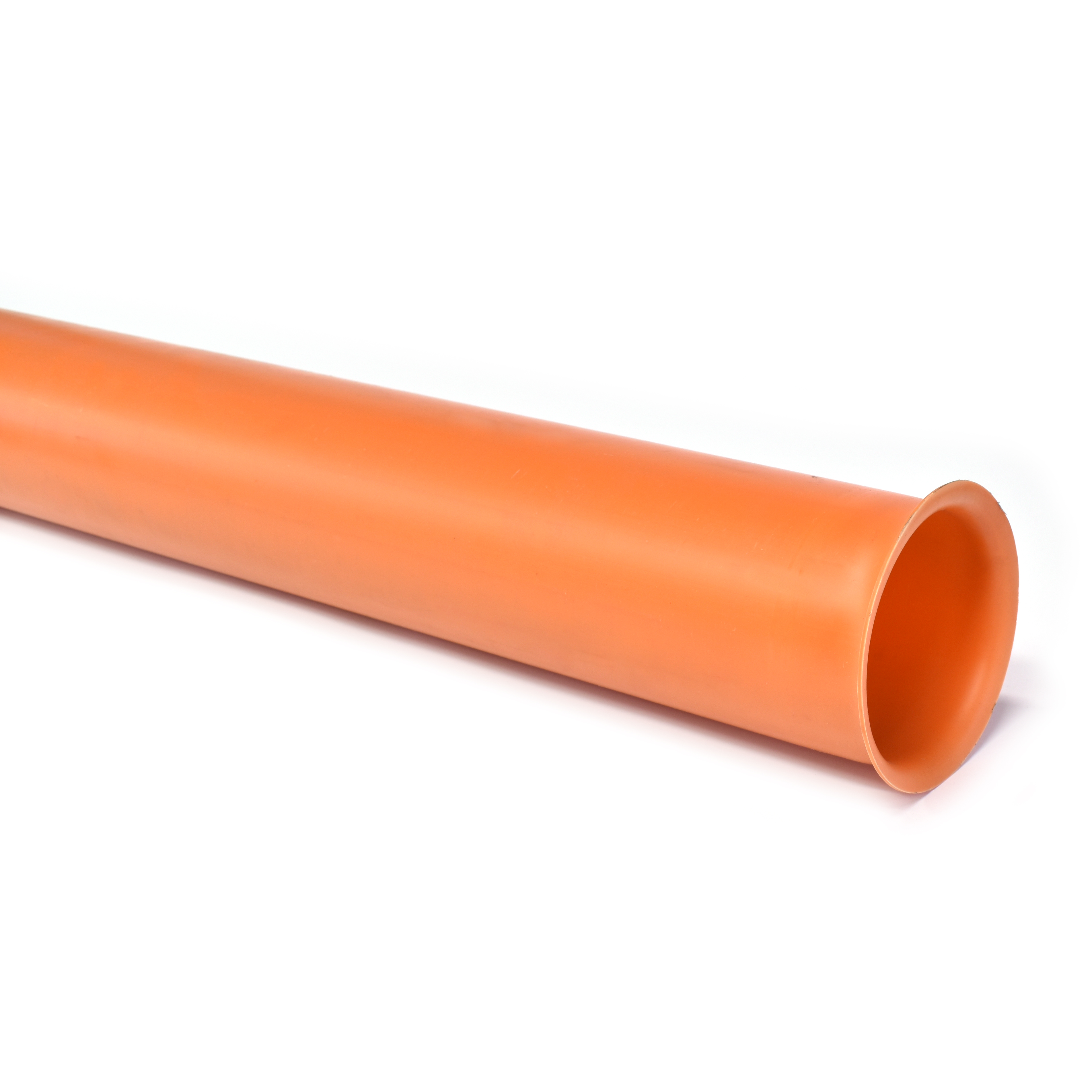 Eindbuis PVC met flens, 50 mm, 1M