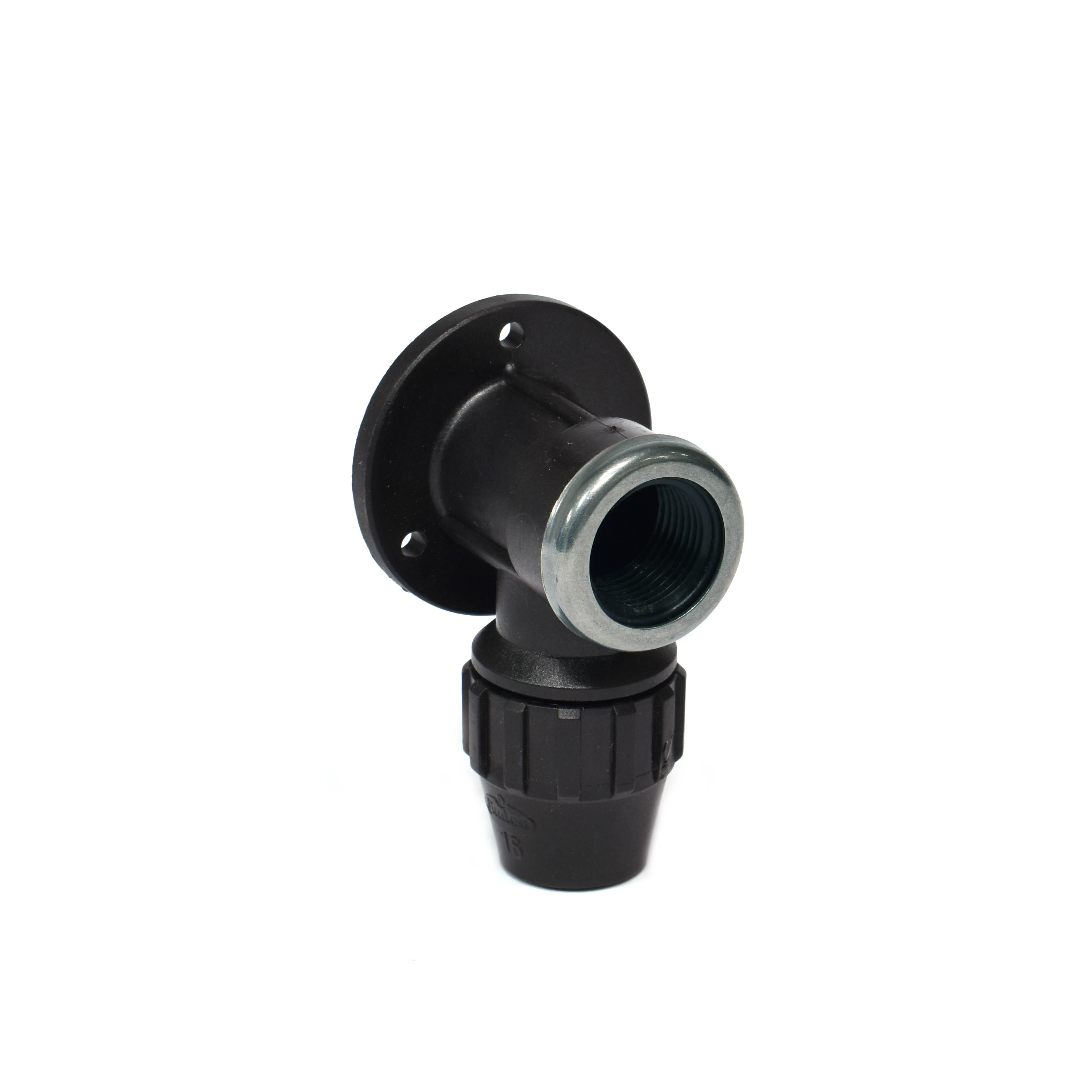 Muurplaat PP, 16 mm x 1/2 bi
