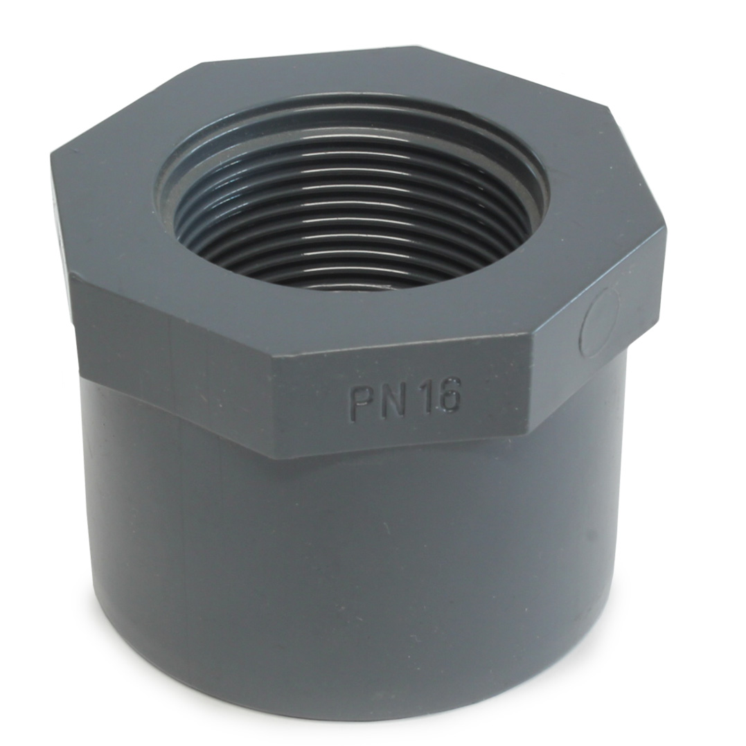 Inzetverloopring PVC, 16 mm x 3/8