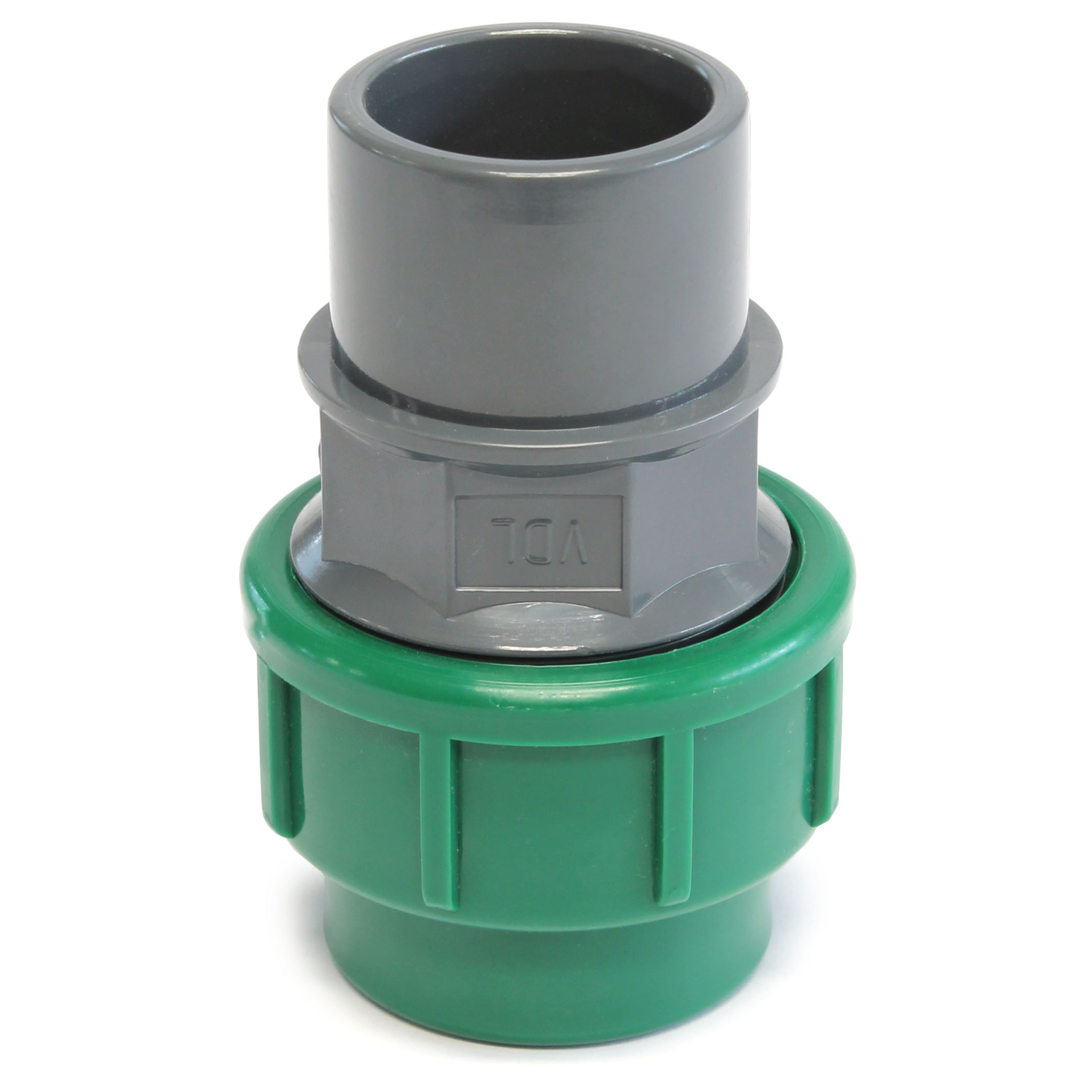 Koppeling PVC 25/32 mm x PE klemverb. 16