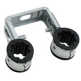 Beugel dubbel, met inlage, 15 mm
