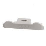 Wandplaat duo PA6, 50 mm, grijs