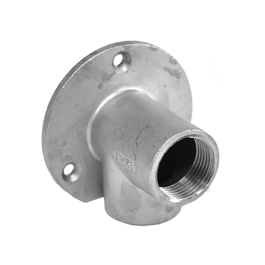Knie op plaat RVS Nr. 471, 90GR, 3/4