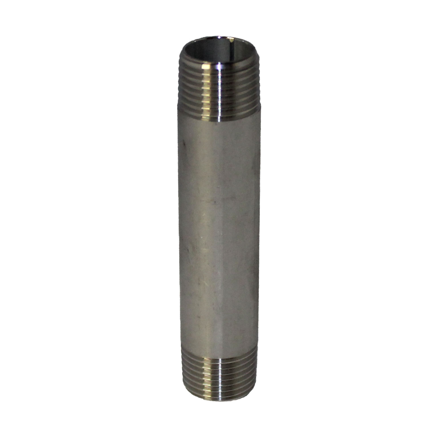 Pijpnippel RVS nr. 23, 1/4 x 30 mm