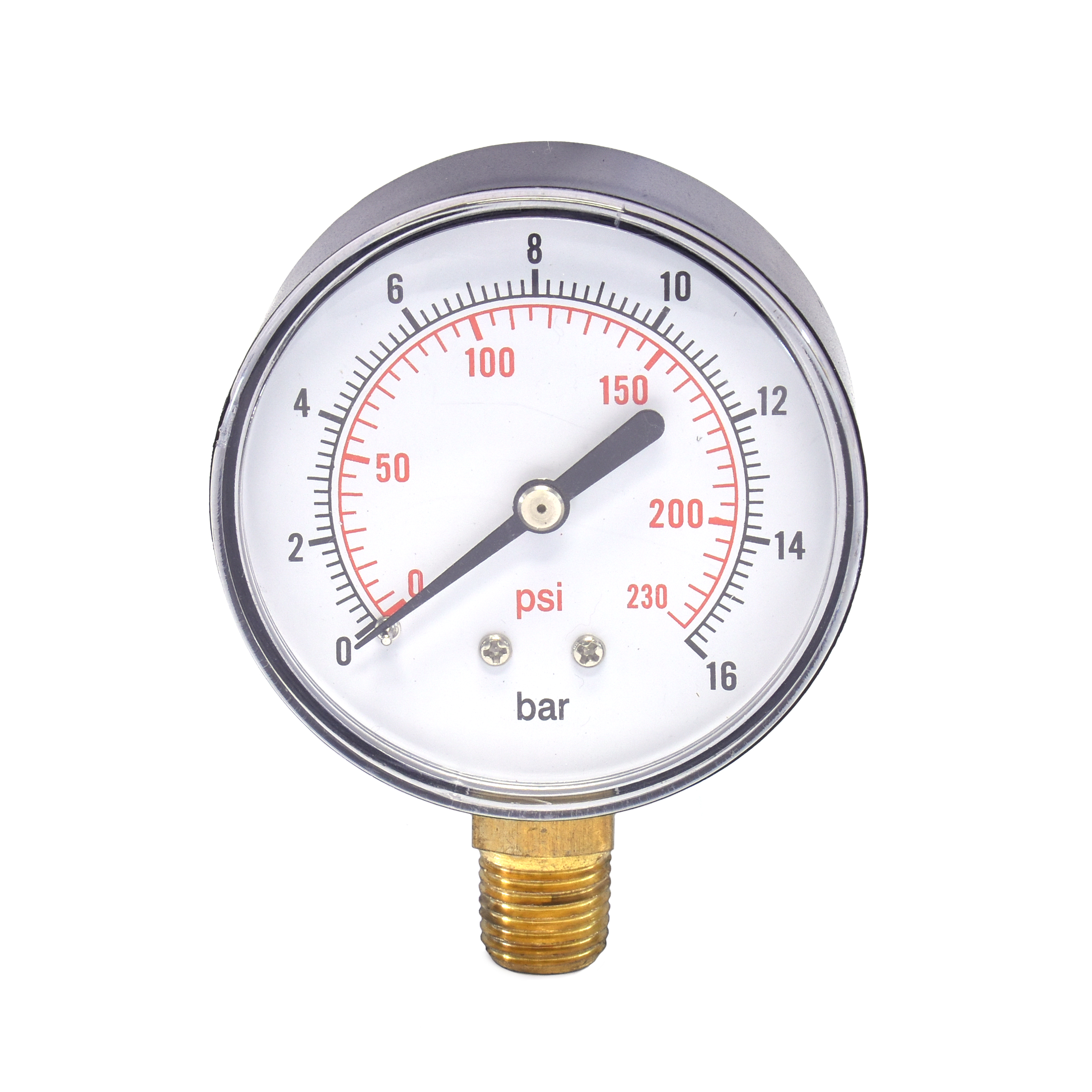 Manometer (droog) 1/4" ond.aansl. -1/0